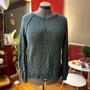 LAST CHANCE Moth Teal high-low sweater